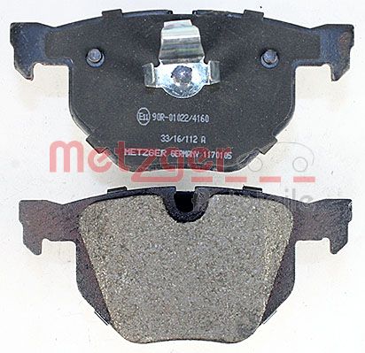 METZGER 1170105 Bremsbelagsatz, Scheibenbremse